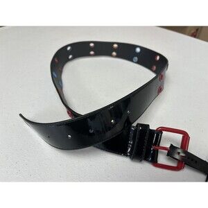 Decoded - Unisex - Black 2 Holes Row - Rainbow Grommet Belt - Colorful - Size XL